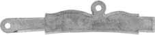 Sideplate for an American Longrifle or Kentucky Pistol, 
wax cast nickel silver
